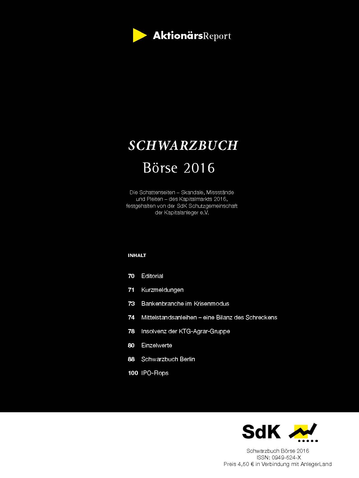 Titelfoto Schwarzbuch Boerse 2016